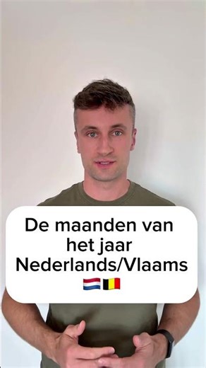 How to say the months of the year in Dutch/Flemish #belgium #dutch #languagelearning #flemish