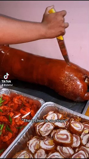 5.7K views · 50 reactions | Check our full menu here  https://web.facebook.com/jojolechon1990/menu/ No copyright Infringement intended, the music belongs to the rightful owner #JojosLechon #lechonpackage #lechonbaboy #food #lechonpackagecebu #LECHONPACKAGES #lechon #crispylechon | Jojo's Lechon | Facebook