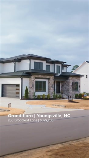 Clean lines, thoughtful details, and indoor-outdoor living done right! 200 Broadleaf Lane features a true home office, first floor guest suite, and a kitchen that would make any chef jealous! View the full gallery on our website! #Grandiflora #YoungsvilleNC #LuxuryHomes #CustomBuild #NewConstructionNC #JimAllenGroup Coldwell Banker Howard Perry & Walston