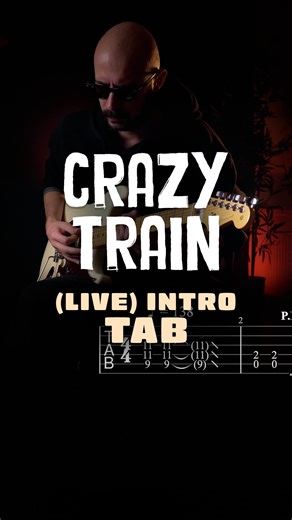 Berkay İnci on Instagram: "Ozzy Osbourne - Crazy Train (Live - Intro) #tab #crazytrain #ozzyosbourne #randyrhoads #guitarpro Get access to my full guitar tabs, guitar rig presets and upcoming lessons only on my Patreon! 🎶🔥 👉 Step up on your guitar journey and join my community of musicians today!"