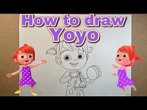 HOW TO DRAW YOYO | COCOMELON | Easy Step-by-Step Tutorial | FOR KIDS