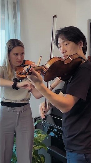Bach Double Concerto 3rd Movement - SHIVA violin duo #shorts