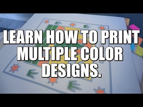 How to screen print multiple color designs | by Screenprintdirect.com