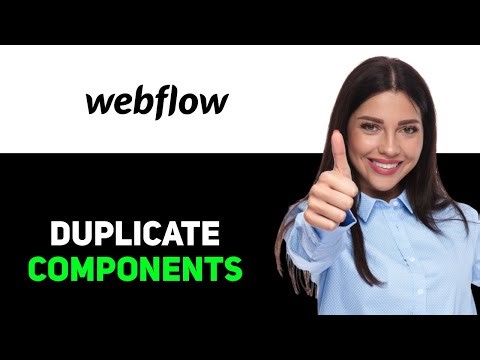 How to Duplicate Components in Webflow 2025
