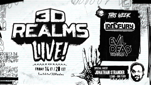 Oh me oh my, it's 3D Realms LIVE! - airing in just 2 hours! Open the tab so you don't miss when it starts! twitch.tv/3drealms | 3D Realms