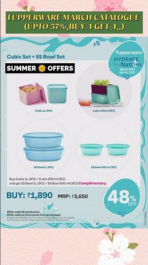 MARCH 2026 TUPPERWARE CATALOGUE WITH BEST DEALS