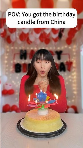The birthday candle from China