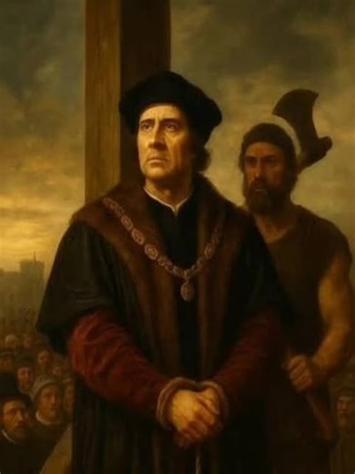 Born on February 7, 1478, in London, Sir Thomas More was a renowned English humanist, lawyer, author of Utopia, and Lord Chancellor (1529–1532) to Henry VIII. He was executed on July 6, 1535, at Tower Hill for refusing to accept the King as head of the Church of England. He was canonized by Pope Pius XI in 1935.
