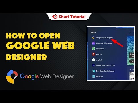 How to open google web designer 2024 | Skill Wave