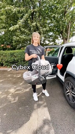 The NEW Cybex Cloud T & Sirona T use the same ISOFIX base ❤️ #carseat #carseatsafety #cybexcloudt #cybexsironat #cybex | Newbie and Me Baby Store