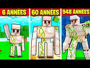 MINECRAFT MAIS TOUTES LES SECONDES ON VIEILLIT D'UN AN ! (je ne suis pas un golem)