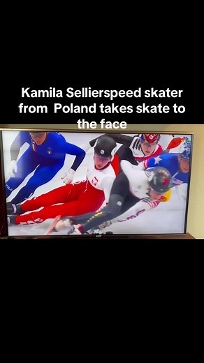 Kamila Sellier Faces Injury in Speed Skating Accident