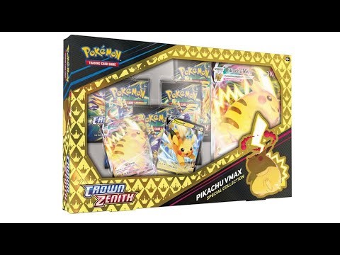 Opening the Pikachu VMAX Special Collection Box From Pokémon TCG Crown Zenith!