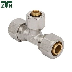 [Hot Item] Brass Female Tee Compression Fittings Brass Compression Union Fittings