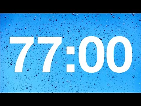 timer - 77 minute countdown with rain sound