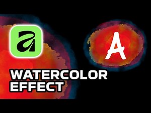 Tutorial Affinity Canva, Cara Membuat Desain Efek Water Color