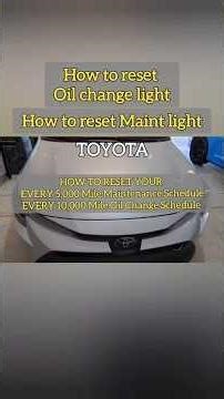 How to Reset the maintenance and oil change light schedule #machinemods