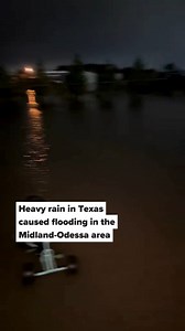 Heavy rain in Odessa, Texas, caused the area to flood on November 18, 2024. ⛈️ A resident of Odessa, Texas, shared a video of their front and back yard completely flooded. 🎥 ronnica_rodriguez/TT #flooding #texas #weather #weatherupdate #weatherreport #westtexas #tx #drought | Lonestarlive.com