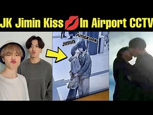 Jimin Jungkook Viral Kiss Video 😘In Airport CCTV 😱 Jikook Kiss In Public 😬 #bts #jimin #jungkook #v