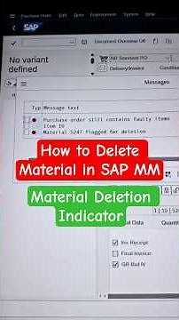 How to delete material in SAP MM ✅ How to delete a material from plant in SAP🔥delete material in sap