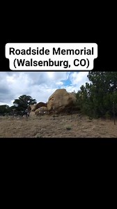 Virgin Mary Grotto - Roadside Memorial (Walsenburg, Colorado). Natural rock alcove transformed into a roadside shrine to the Virgin Mary. . . . ---------------------------- #coloradofanclub #Colorado #Walsenburg | Colorado Fan Club