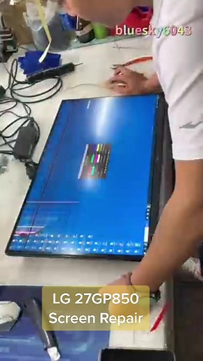 LG 27GP850 monitor’s screen replacement full video #lg #27gp850 #monitor #screenbroken #diy #changepanel #changepanel #screenbreak #27inches #屏幕更换 #换屏 #显示器 #破屏修复 #LG