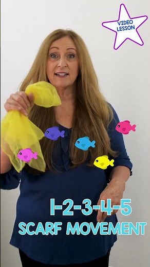 Scarf Movement for "1-2-3-4-5 Once I Caught a Fish Alive"| Scarf Song