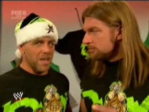 DX CHRISTMAS SEGMENT:WWE DVD'S AND HBK AND TRIPL H LOSE IT!