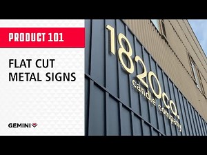 Flat Cut Metal Signs 101 By Gemini