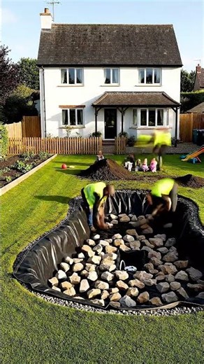 Small Backyard Pond Transformation in 60s #landscape