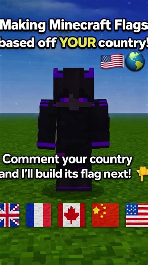 Making Minecraft flags based on YOUR country! #minecraft #fyp