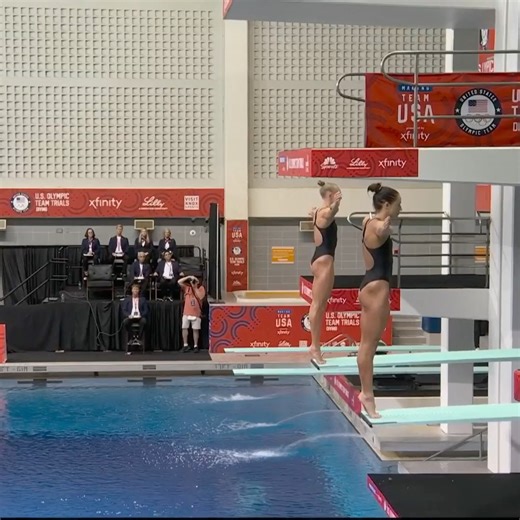 39K views · 917 reactions | "That's the way to start!" Kassidy Cook and Sarah Bacon take an early lead in the women's synchro 3m springboard at #DiveTrials24.  NBC & Peacock | NBC Olympics & Paralympics | Facebook