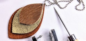 How To Make A Simple Leather Pendant Necklace | The Leather Guy