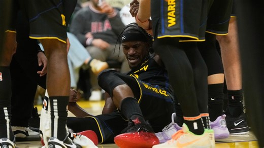 Warriors guard Jimmy Butler tears ACL in his right knee and will miss remainder of season