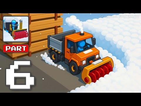 Snow Shovelers: Simulation - Gameplay Walkthrough Part 6 - Shovel Roads Earn Rewards (iOS, Android)