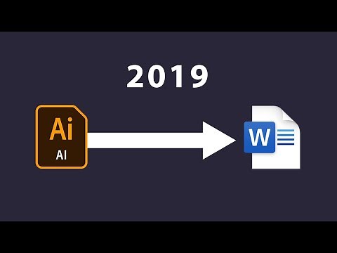 How to convert Illustrator File To Microsoft Word File 2019