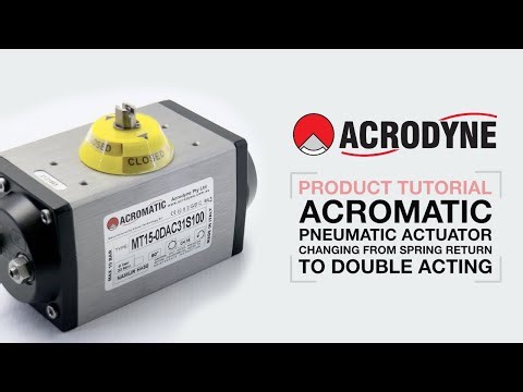 Convert a AcroMatic Pneumatic Actuator from Spring Return to Double Acting Configuration.