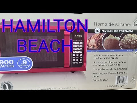 UNBOXING HAMILTON BEACH 900 WATTS MICROWAVE FROM WALMART REVIEW