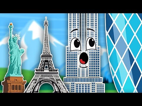 The LARGEST Landmarks To Visit Around The World! | Learning Songs For Kids | KLT