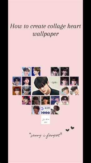 How to Create Collage Heart Wallpaper
