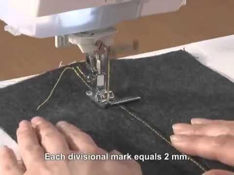 Brother Domestic Sewing Machine Stitch Guide Foot Tutorial