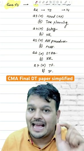 CMA Final DT paper Simplified | Crack June 26 | CA Vijay Sarda