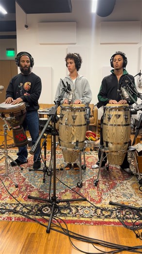 Ziggy Marley on Instagram: "Gideon, Abraham and I adding some more Nyabinghi to the track . Blessings for the 2,026th year. Let us work together as Family, as Humanity for the positive benefit of Planet Earth and all who dwell herein. Unity is strength. JAH “ Make it? we must make it , it must be made.”@bobmarley Have a 🔥🔥🔥🔥 new year good people . It is happening."