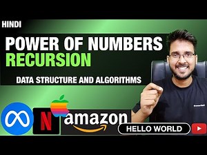 Power Of Numbers Recursive solution Dynamic Programming Playlist #helloworld #princebhai #recursion