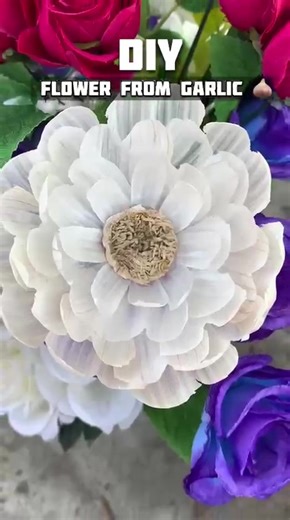 Diy Garlic Flower Craft with Planter Boxes