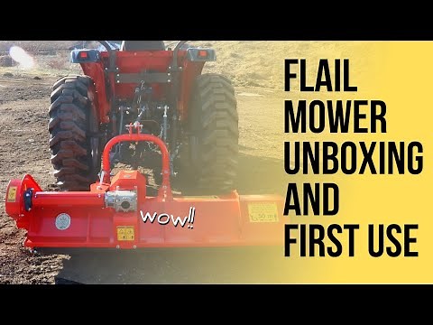 Flail Mower Unboxing, Setup and First Use // Del Morino Funny Top 158