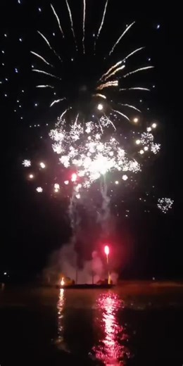 Magical Christmas Fireworks Display in Wells-next-the-Sea