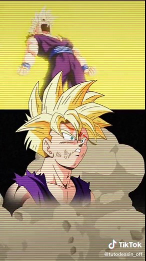 @nik_yemek ✨GOHAN SSJ2 #pourtoi #foryou #foryoupage #dbz #goku #gohan #dragonball #db #cell #tiktokacademie #dessin #draw #transformation #anime #fyp