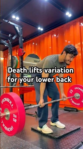 Deathlift variations for back in gym .