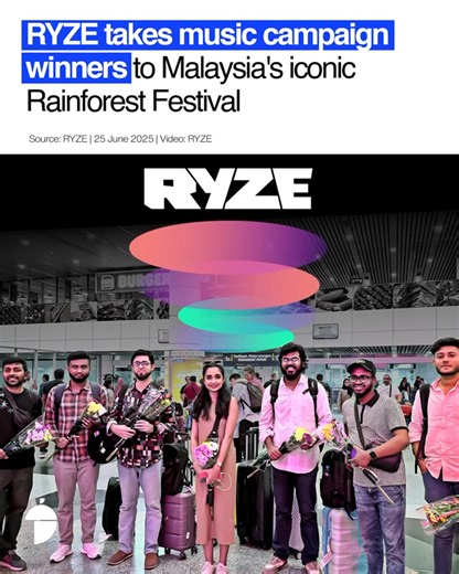 RYZE, Bangladesh’s first AI-powered digital lifestyle platform, has sent six young winners on an all-expenses-paid trip to Malaysia’s renowned Rainforest World Music Festival. The winners, who were selected through a music-themed trivia contest on the RYZE app, will experience the three-day festival held in the heart of Malaysia’s rainforest from June 20 to 22. This marks a significant milestone for the platform, which has provided an opportunity for its users to engage with a global cultural ev